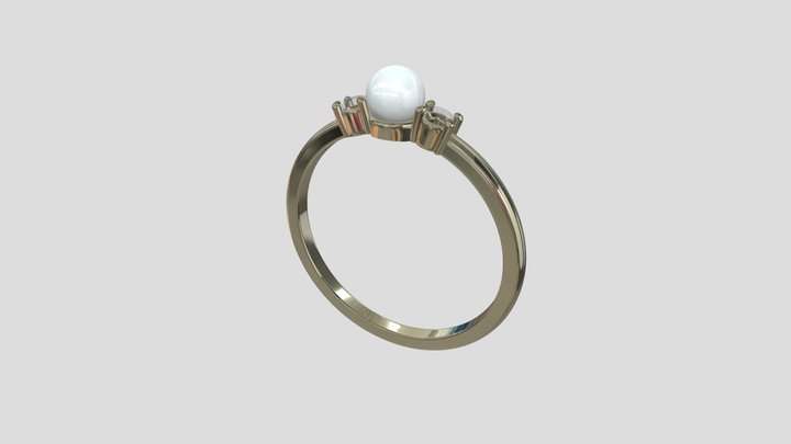 APRG003 goldring wedding engagement luxury – Free 3D Model STL