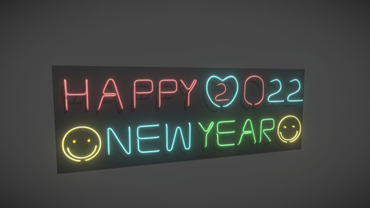 Happy-new-year 3D models - Sketchfab