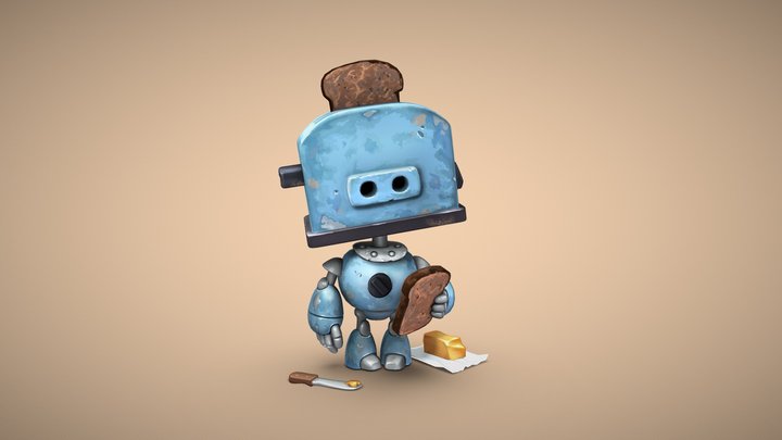 Sad toaster 3D Model