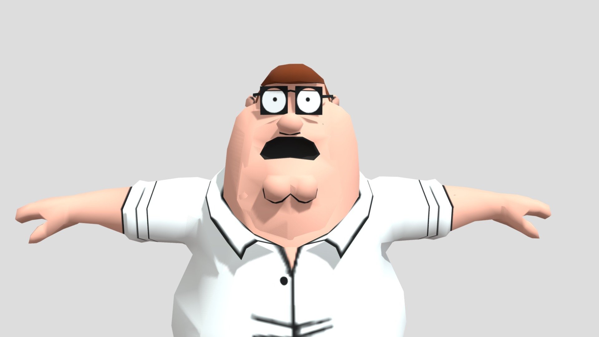 Peter Griffin Low Poly (Family Guy Video Game) - Download Free 3D model ...