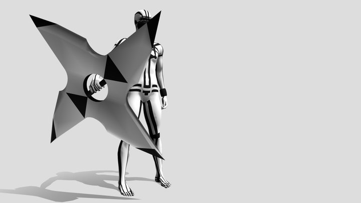 Робот ниндзя характер нереальное единство 3D Model
