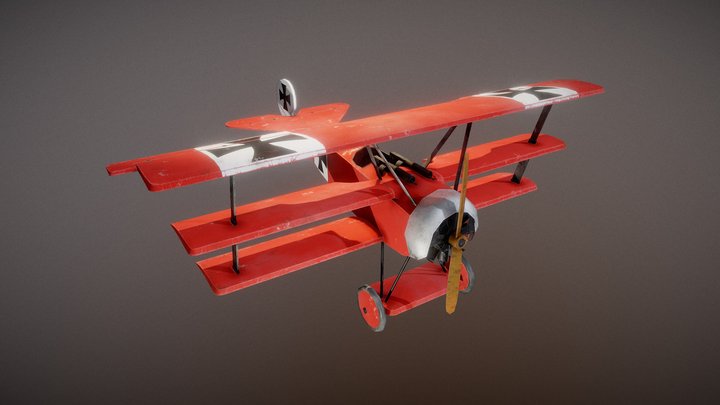 Fokker Dr. I 3D Model