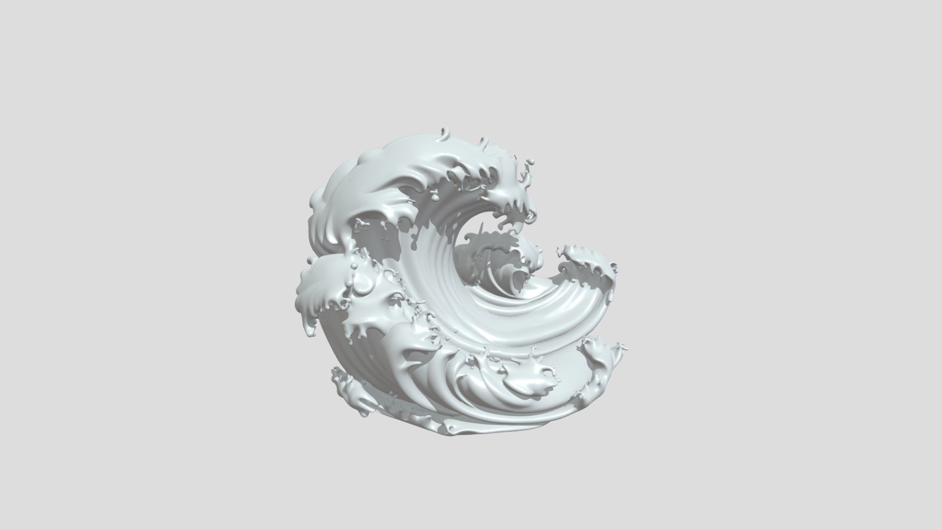 A dynamic ocean wave - 3D model by riysstudio [9b169b7] - Sketchfab