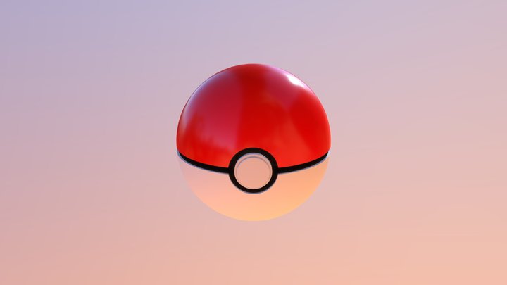 Pokeball 3D Model