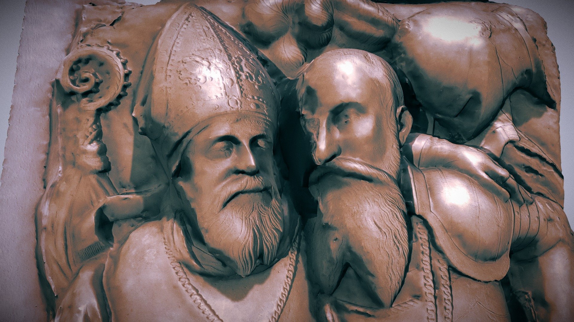 medieval tombstone (scan)