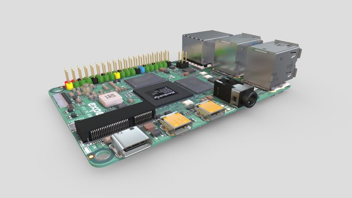 Single board computer (SBC) 3D Model
