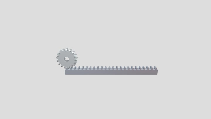 rack and pinion 3D Model