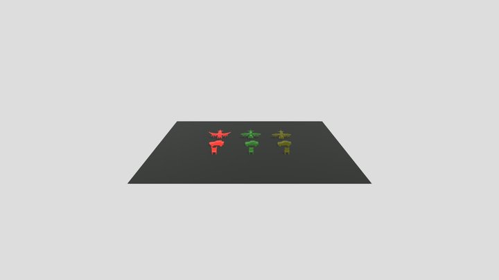ДЗ: Силуэты 2 3D Model