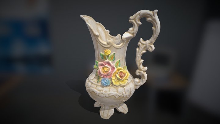 Vaso ceramica decorato - Photoscan 3D Model