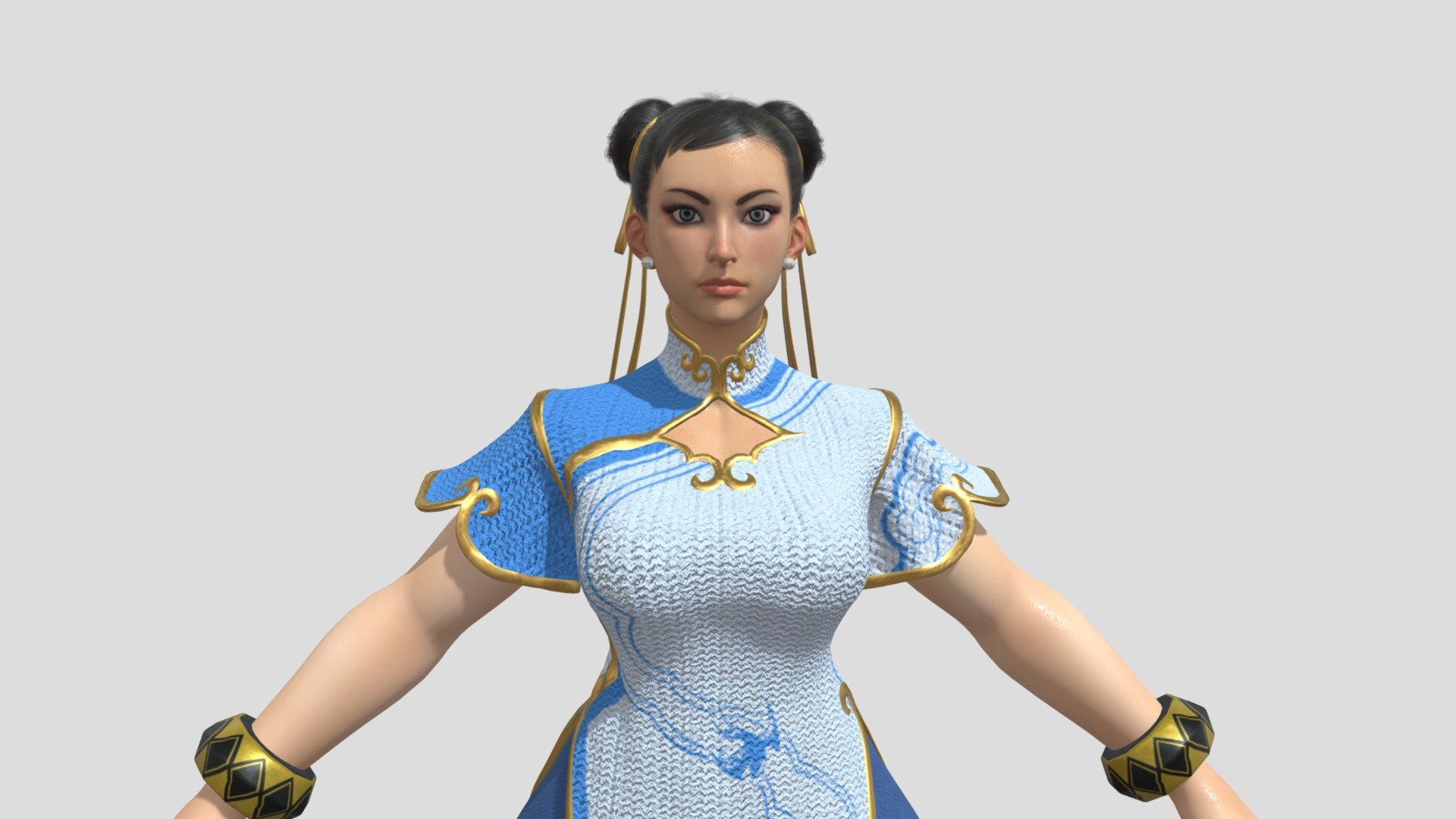 Chun-li street fighter 6 nsfw — Sketchfab embed 3D viewer