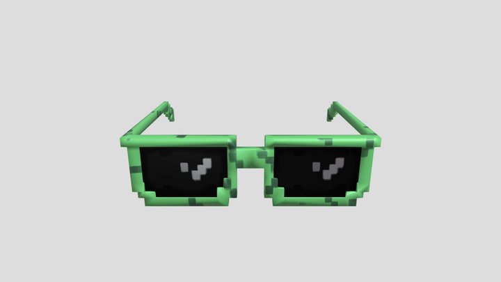 Minecraft Glasses 3D Model
