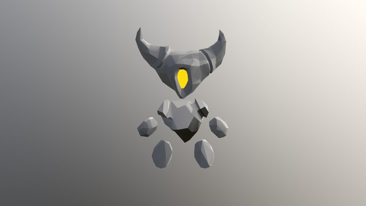 Rock Golem 3D Model