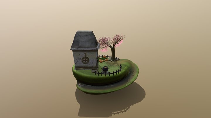 Pumpkin Cottage 3D Model