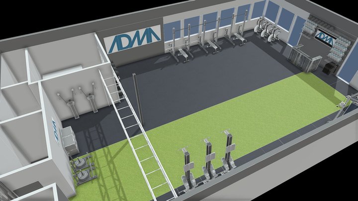 ADMA TEST GYM 3D Model
