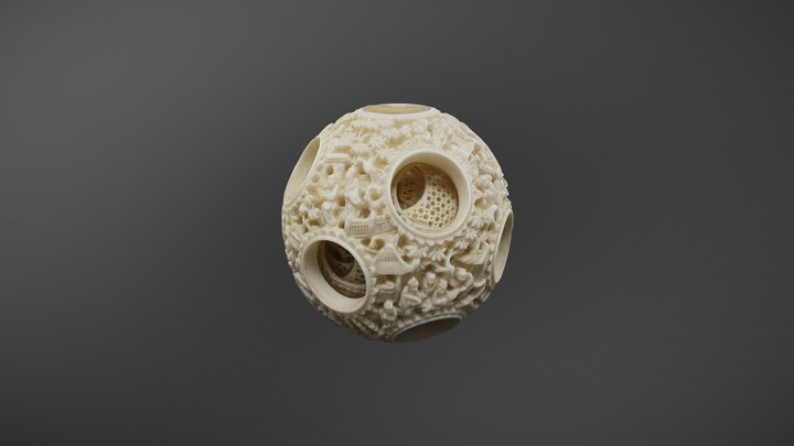 Puzzel Ball, Sir John Newell Jordan collection 3D Model