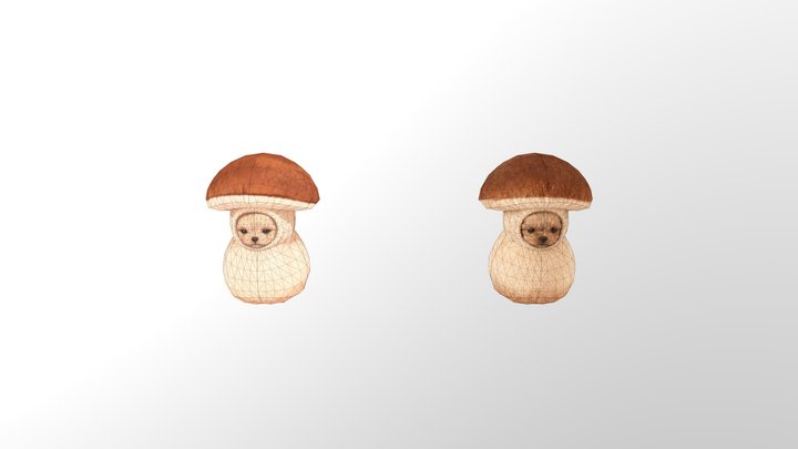 Puppy Mushroom Character (2 Skins)