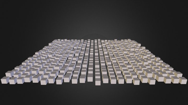 Lots of cubes 3D Model