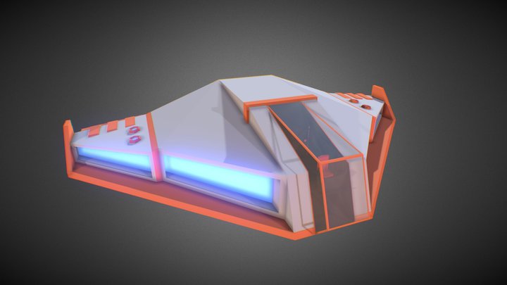 Spaceship "AstroSpace Zeus" 3D Model