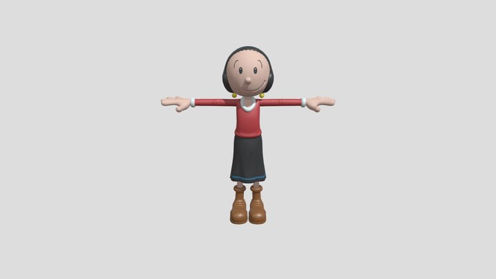 Olive (Popeye) (Sonic Rumble) – Gratis 3D-model STL
