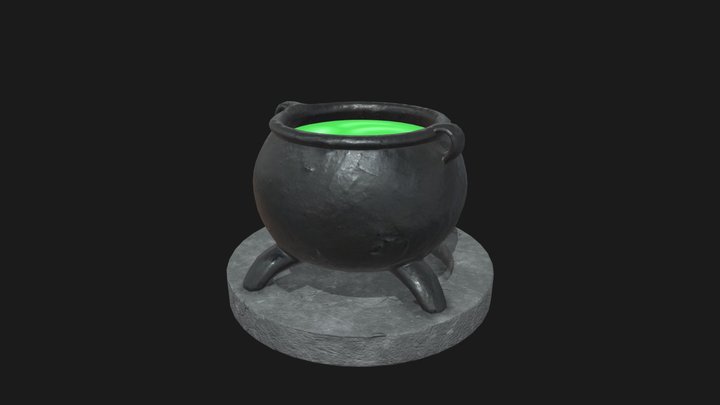 witch cauldron 3D Model
