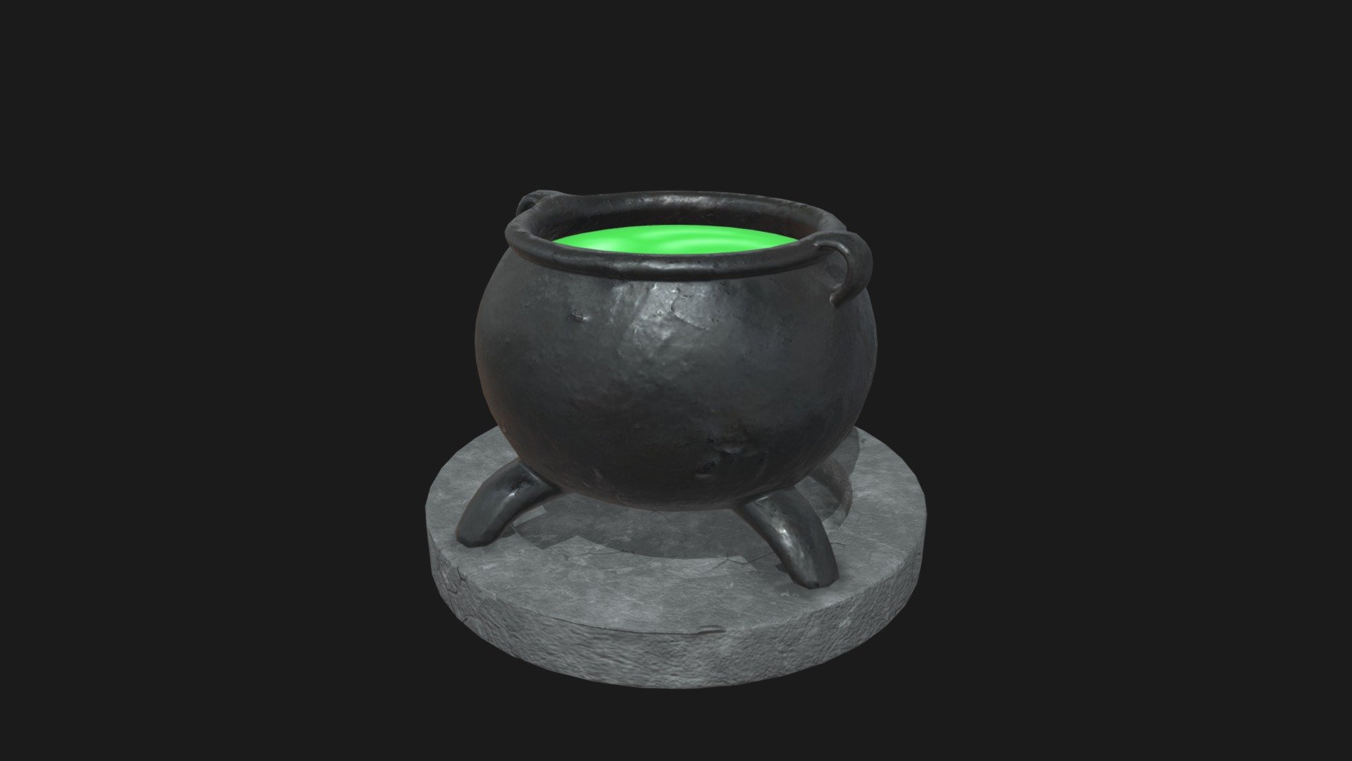 witch cauldron Download Free 3D model by Moons (mounica.choco9