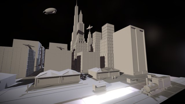 TechTalents Town --- TT Town 3D Model