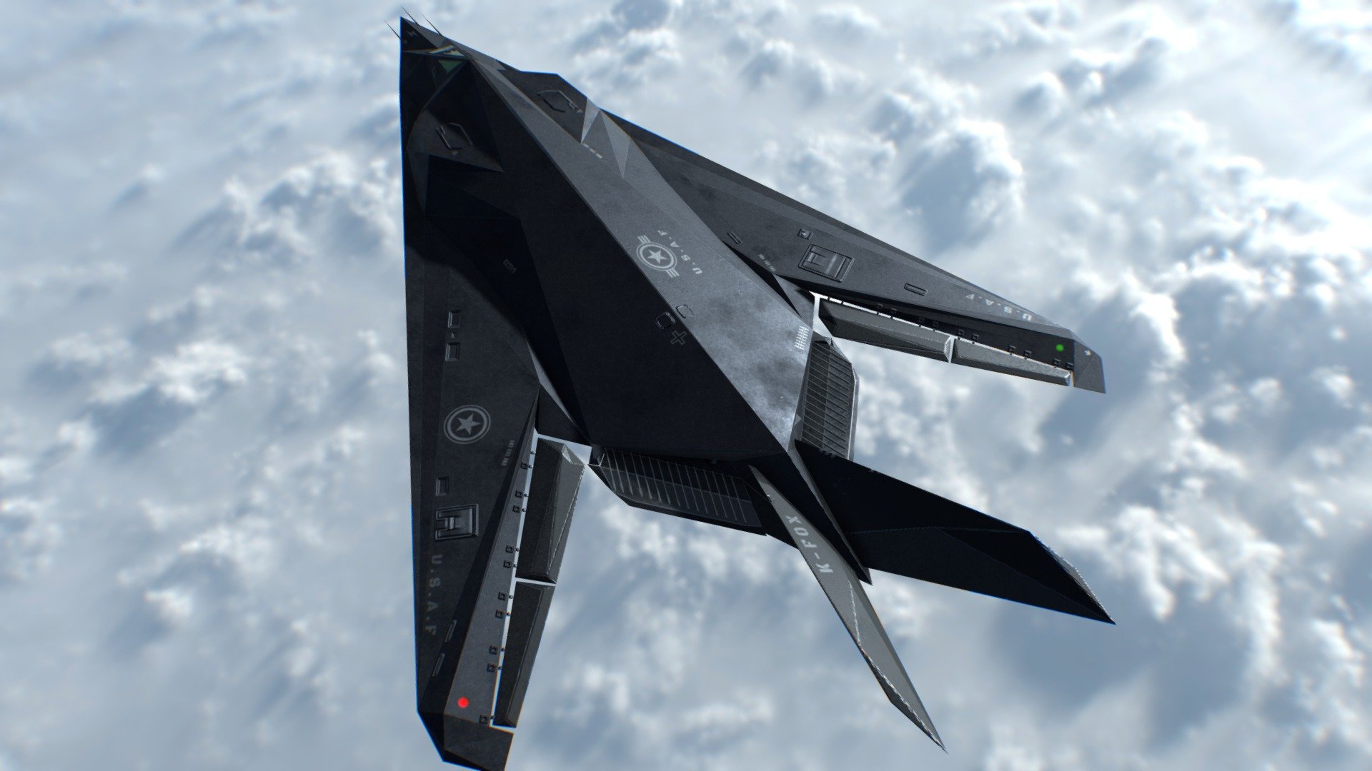 F-117 - Game Ready - Buy Royalty Free 3D model by Mathieu Godard ...