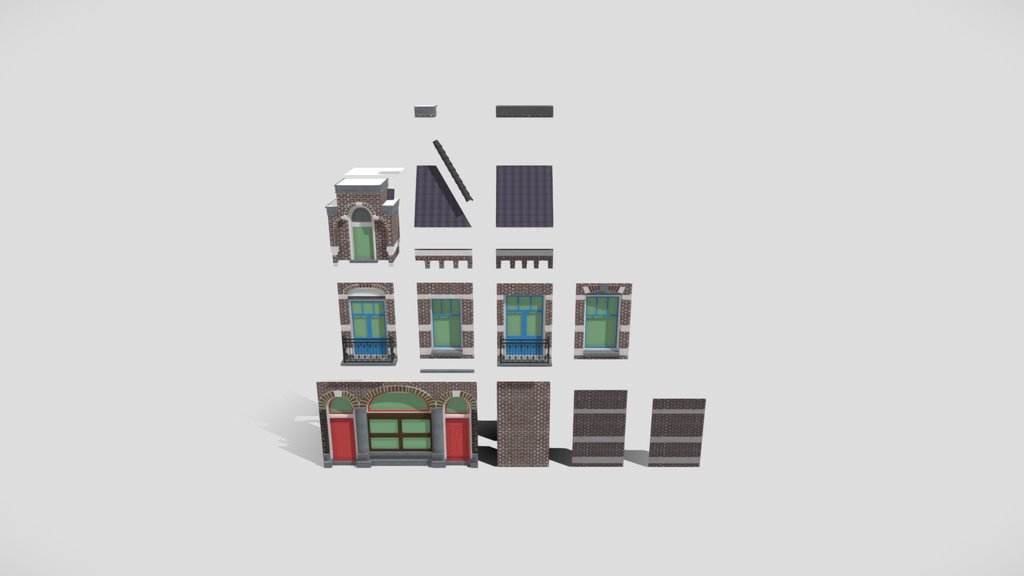 W.I.P. Grachtenhuis modular asset kit