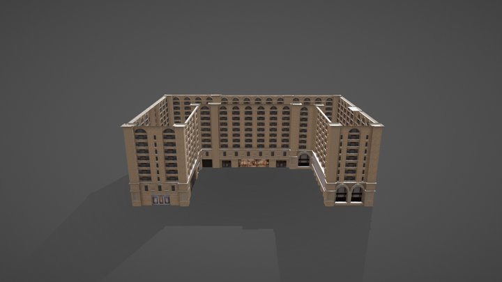 Modular Building 3D Model