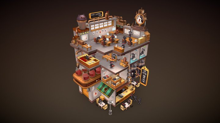 Cat corporation 3D Model