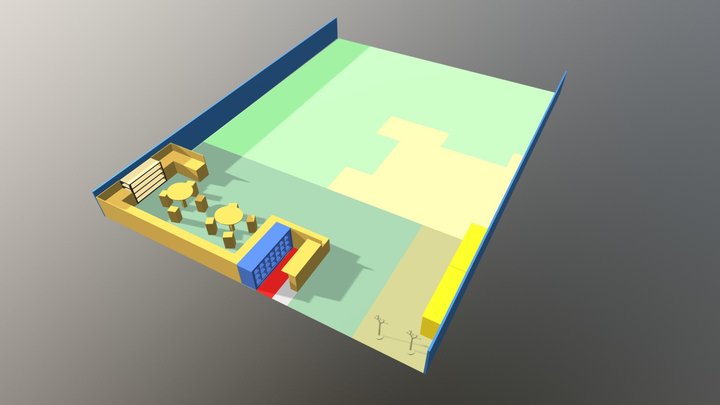 L-shape entrance (update) 3D Model