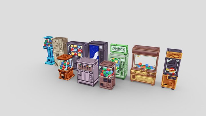 Vending Furniture Pack 3D Model
