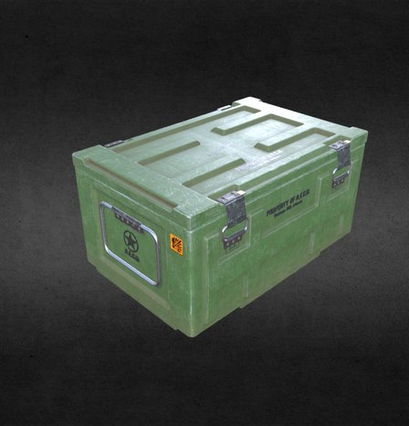 Crate 3D Model