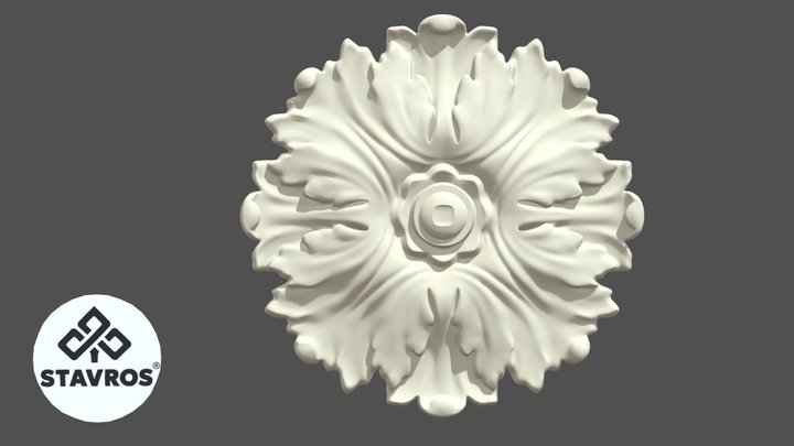 Stavros Polyurethane Decorative Rosette