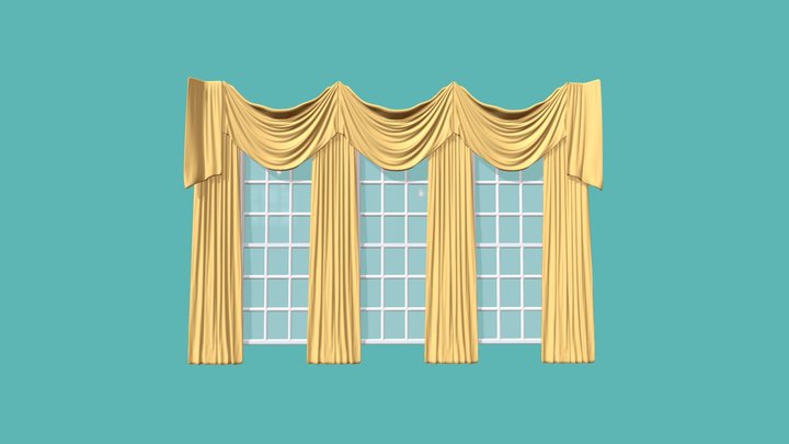 Presidential Curtains 3D Model