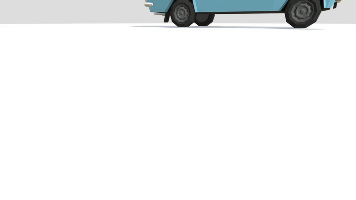 Low Poly Car 3D Model