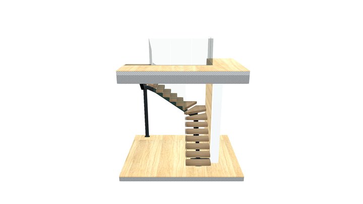 v3 gym staircase proposal 3D Model