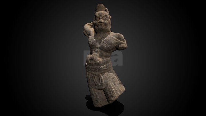 Dvarapala (Guardian Figure), 8th century CE – Kostenloses 3D-Modell STL