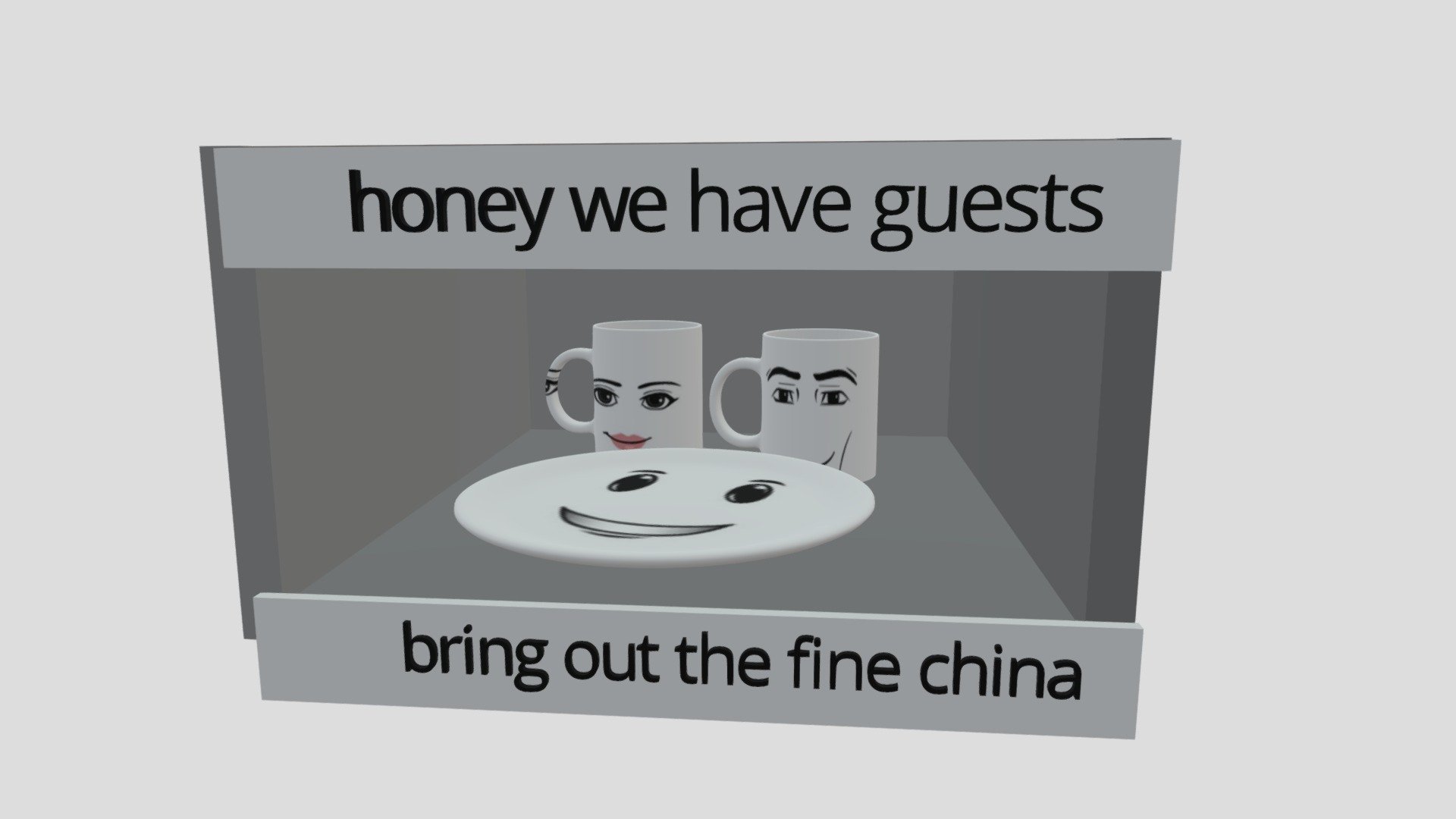 fine china meme 3D model by js230218 [9b2c96a] Sketchfab