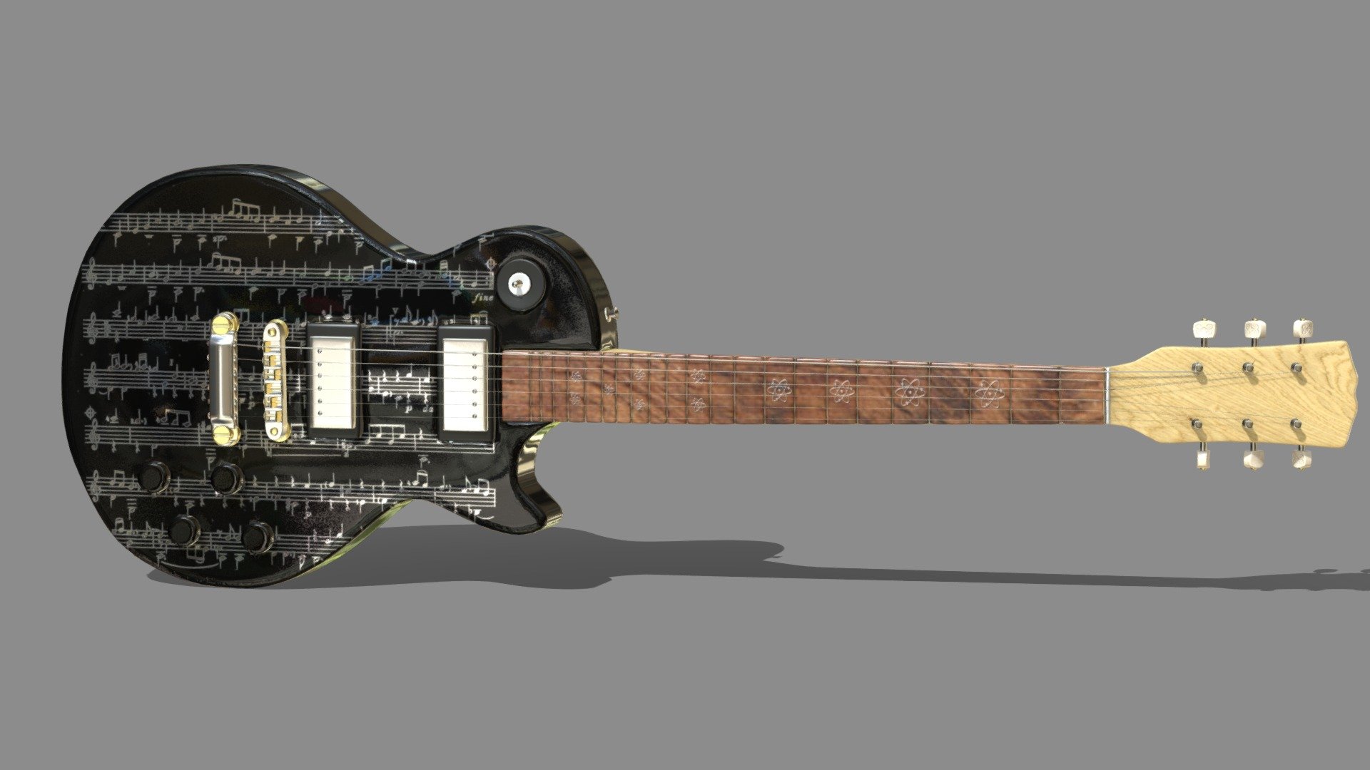 #GuitarTexturingChallenge Black Guitar