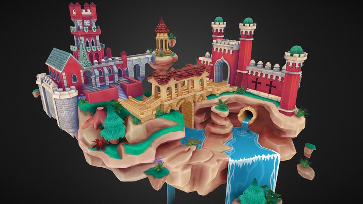 Sintra Floating Castle 3D Model