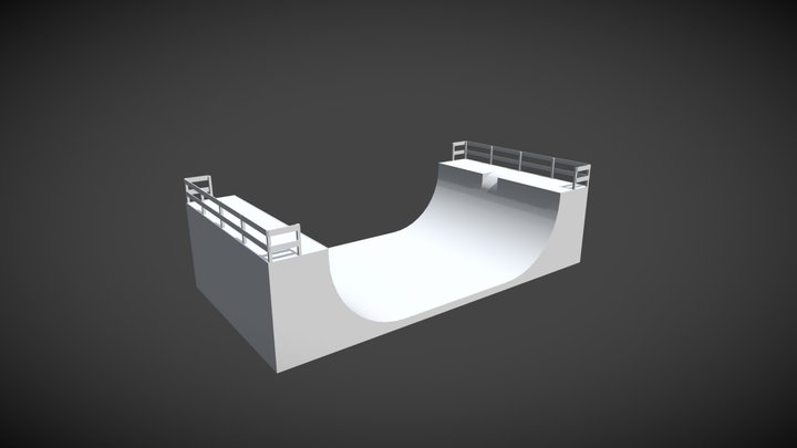 Skateboard Ramp Model 3D Model