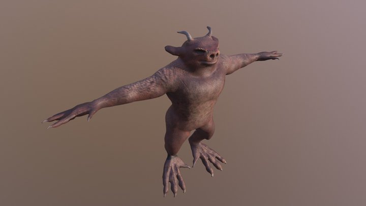 Goblin Man 3D Model