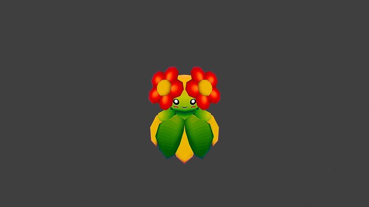 Bellossom 3D Model