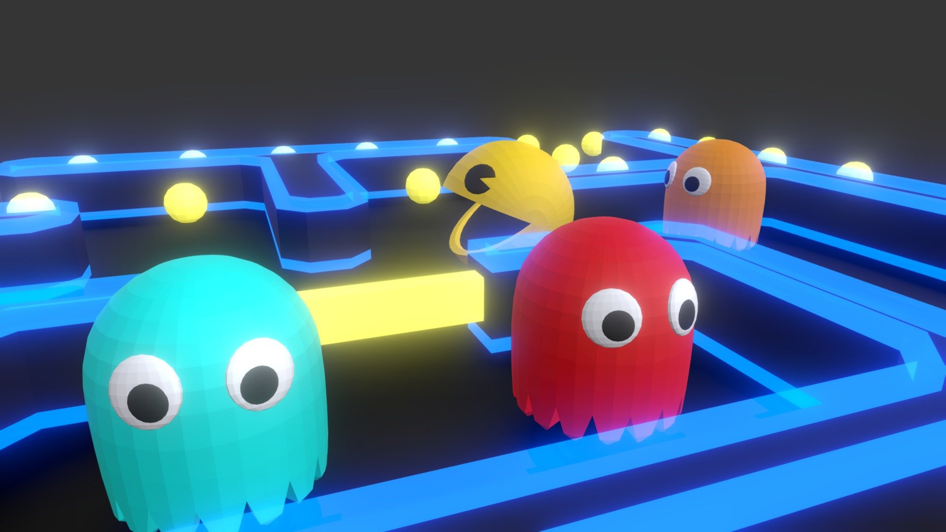 Pac-Man Download 3D model Gianmarco (@GianmArt) [9b2fd5b]