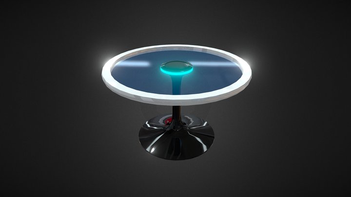 Sci-fi Circular Table 3D Model