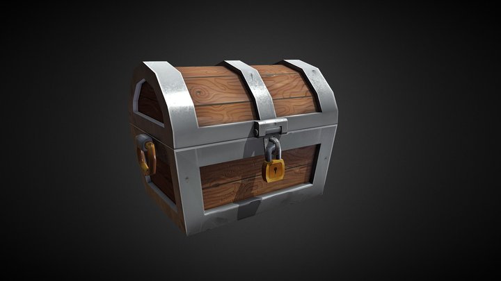 Treasure Chest CA 3D Model