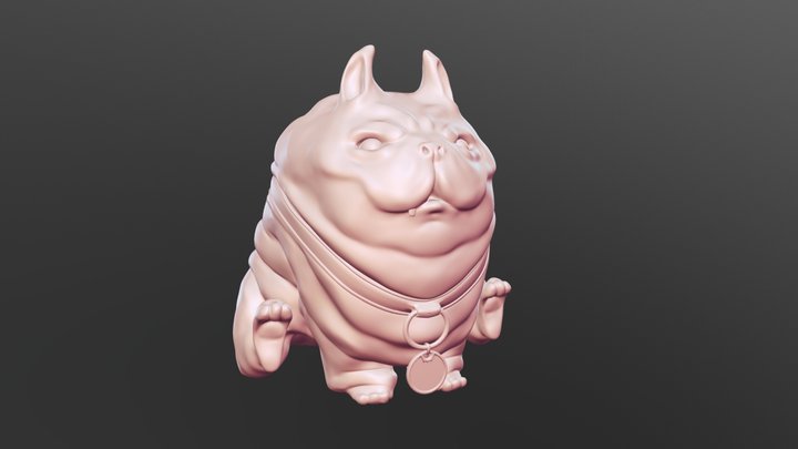 Pug. 3D Model