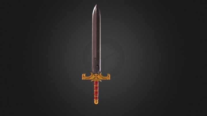 WH40K Emperor's sword (Unlit) 3D Model