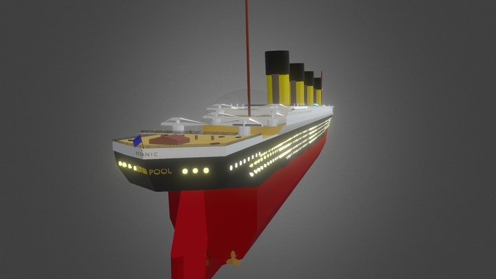 Royal Mail Ship Titanic( RMS) 3D Model